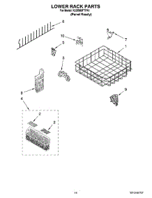 11 - Lower Rack Parts, Optional Parts (Not Included) parts for Kitchenaid Dishwasher KUDS03FTPA1 from AppliancePartsPros.com