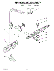 10 - Upper Wash And Rinse Parts parts for Kitchenaid Dishwasher KUDS03STBL1 from AppliancePartsPros.com