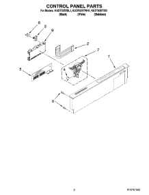02 - Control Panel Parts parts for Kitchenaid Dishwasher KUDT03STBL1 from AppliancePartsPros.com