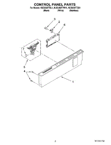 02 - Control Panel Parts parts for Kitchenaid Dishwasher KUDU03FTSS1 from AppliancePartsPros.com