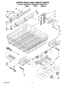 09 - Upper Rack And Track Parts parts for Kitchenaid Dishwasher KUDU03FTBL1 from AppliancePartsPros.com