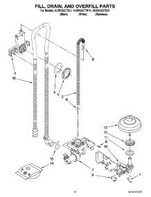 06 - Fill, Drain, And Overfill Parts parts for Kitchenaid Dishwasher KUDK03CTSS1 from AppliancePartsPros.com