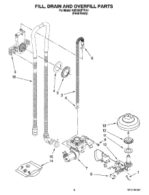 06 - Fill, Drain And Overfill Parts parts for Kitchenaid Dishwasher KUDU03FTPA1 from AppliancePartsPros.com