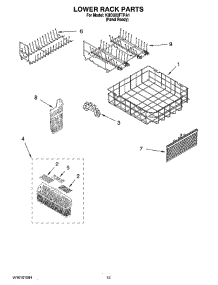 12 - Lower Rack Parts, Optional Parts (Not Included) parts for Kitchenaid Dishwasher KUDU03FTPA1 from AppliancePartsPros.com