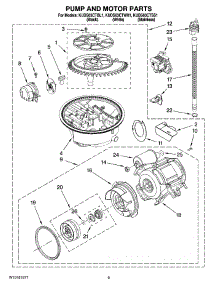 08 - Pump And Motor Parts parts for Kitchenaid Dishwasher KUDS03CTSS1 from AppliancePartsPros.com