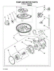 08 - Pump And Motor Parts parts for Kitchenaid Dishwasher KUDL03ITSS1 from AppliancePartsPros.com