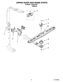 10 - Upper Wash And Rinse Parts parts for Kitchenaid Dishwasher KUDL03ITSS1 from AppliancePartsPros.com