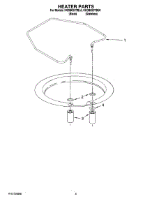 05 - Heater Parts parts for Kitchenaid Dishwasher KUDB03CTBS0 from AppliancePartsPros.com