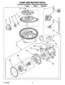 08 - Pump And Motor Parts parts for Kitchenaid Dishwasher KUDU02FRWH4 from AppliancePartsPros.com