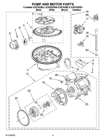 08 - Pump And Motor Parts parts for Kitchenaid Dishwasher KUDP02IRBL4 from AppliancePartsPros.com
