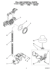 06 - Fill And Overfill Parts parts for Kitchenaid Dishwasher KUDK02CRBS4 from AppliancePartsPros.com
