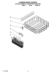 11 - Lower Rack Parts, Optional Parts (Not Included) parts for Kitchenaid Dishwasher KUDK03FTWH0 from AppliancePartsPros.com