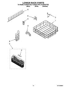 11 - Lower Rack Parts, Optional Parts (Not Included) parts for Kitchenaid Dishwasher KUDA03CTBS0 from AppliancePartsPros.com