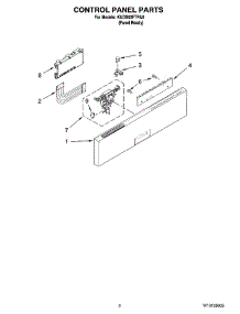 02 - Control Panel Parts parts for Kitchenaid Dishwasher KUDS03FTPA0 from AppliancePartsPros.com