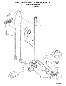 06 - Fill, Drain And Overfill Parts parts for Kitchenaid Dishwasher KUDS03FTPA0 from AppliancePartsPros.com