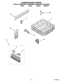 11 - Lower Rack Parts, Optional Parts (Not Included) parts for Kitchenaid Dishwasher KUDP02SRBT4 from AppliancePartsPros.com