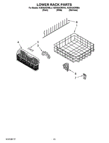 11 - Lower Rack Parts, Optional Parts (Not Included) parts for Kitchenaid Dishwasher KUDK02CRWH4 from AppliancePartsPros.com