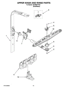 10 - Upper Wash And Rinse Parts parts for Kitchenaid Dishwasher KUDS03FTPA0 from AppliancePartsPros.com