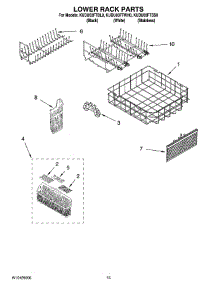 12 - Lower Rack Parts, Optional Parts (Not Included) parts for Kitchenaid Dishwasher KUDU03FTSS0 from AppliancePartsPros.com
