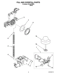 06 - Fill And Overfill Parts parts for Kitchenaid Dishwasher KUDJ02CRBS4 from AppliancePartsPros.com