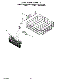 11 - Lower Rack Parts, Optional Parts (Not Included) parts for Kitchenaid Dishwasher KUDI02CRBL4 from AppliancePartsPros.com