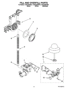 06 - Fill And Overfill Parts parts for Kitchenaid Dishwasher KUDC02IRWH4 from AppliancePartsPros.com