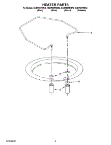 05 - Heater Parts parts for Kitchenaid Dishwasher KUDP02FRBL4 from AppliancePartsPros.com