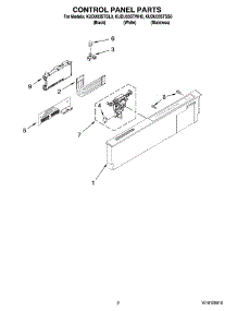 02 - Control Panel Parts parts for Kitchenaid Dishwasher KUDU03STSS0 from AppliancePartsPros.com
