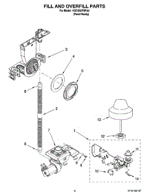 06 - Fill And Overfill Parts parts for Kitchenaid Dishwasher KUDS02FSPA4 from AppliancePartsPros.com