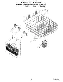11 - Lower Rack Parts, Optional Parts (Not Included) parts for Kitchenaid Dishwasher KUDW03CTWH0 from AppliancePartsPros.com