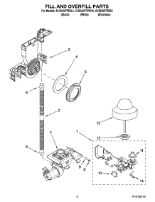 06 - Fill And Overfill Parts parts for Kitchenaid Dishwasher KUDU02FRSS4 from AppliancePartsPros.com