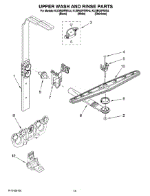 10 - Upper Wash And Rinse Parts parts for Kitchenaid Dishwasher KUDR02FSBL4 from AppliancePartsPros.com