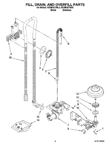 06 - Fill, Drain, And Overfill Parts parts for Kitchenaid Dishwasher KUDB03CTBL0 from AppliancePartsPros.com