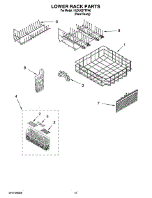 12 - Lower Rack Parts, Optional Parts (Not Included) parts for Kitchenaid Dishwasher KUDU03FTPA0 from AppliancePartsPros.com