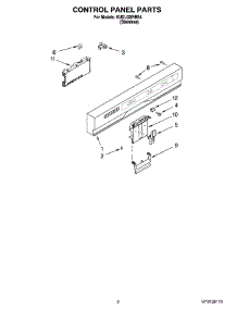 02 - Control Panel Parts parts for Kitchenaid Dishwasher KUDL02IRBS4 from AppliancePartsPros.com