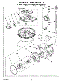 08 - Pump And Motor Parts parts for Kitchenaid Dishwasher KUDA03CTWH0 from AppliancePartsPros.com