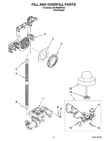 06 - Fill And Overfill Parts parts for Kitchenaid Dishwasher KUDP02FSPA4 from AppliancePartsPros.com