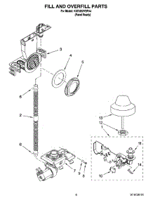 06 - Fill And Overfill Parts parts for Kitchenaid Dishwasher KUDU02VSPA4 from AppliancePartsPros.com