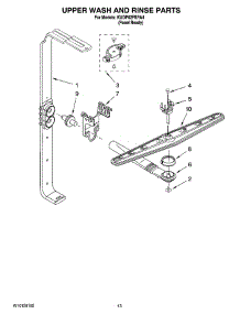 10 - Upper Wash And Rinse Parts parts for Kitchenaid Dishwasher KUDP02FSPA4 from AppliancePartsPros.com