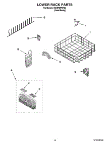 11 - Lower Rack Parts, Optional Parts (Not Included) parts for Kitchenaid Dishwasher KUDP02FSPA4 from AppliancePartsPros.com