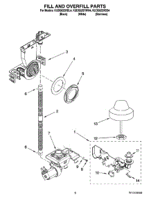06 - Fill And Overfill Parts parts for Kitchenaid Dishwasher KUDS02SRWH4 from AppliancePartsPros.com