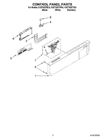 02 - Control Panel Parts parts for Kitchenaid Dishwasher KUDT03STWH0 from AppliancePartsPros.com