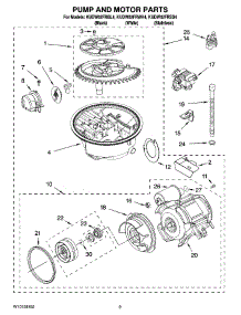 08 - Pump And Motor Parts parts for Kitchenaid Dishwasher KUDW02FRWH4 from AppliancePartsPros.com