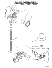 06 - Fill And Overfill Parts parts for Kitchenaid Dishwasher KUDC02IRBS3 from AppliancePartsPros.com