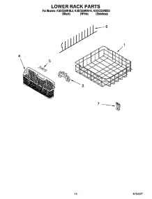 11 - Lower Rack Parts, Optional Parts (Not Included) parts for Kitchenaid Dishwasher KUDC02IRBS3 from AppliancePartsPros.com