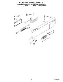 02 - Control Panel Parts parts for Kitchenaid Dishwasher KUDI02CRWH4 from AppliancePartsPros.com