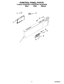 02 - Control Panel Parts parts for Kitchenaid Dishwasher KUDW02FRSS4 from AppliancePartsPros.com