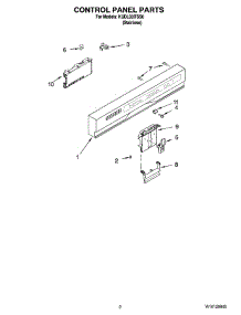 02 - Control Panel Parts parts for Kitchenaid Dishwasher KUDL03ITSS0 from AppliancePartsPros.com