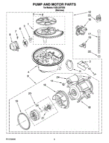 08 - Pump And Motor Parts parts for Kitchenaid Dishwasher KUDL03ITSS0 from AppliancePartsPros.com