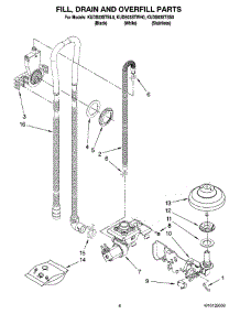 06 - Fill, Drain And Overfill Parts parts for Kitchenaid Dishwasher KUDS03STSS0 from AppliancePartsPros.com